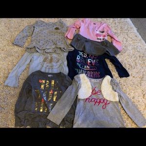 Lot of 6 - 3T long sleeves tops